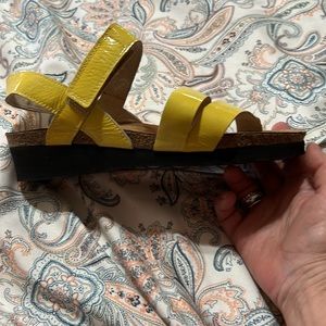 Naot Kayla Yellow Leather Sandals